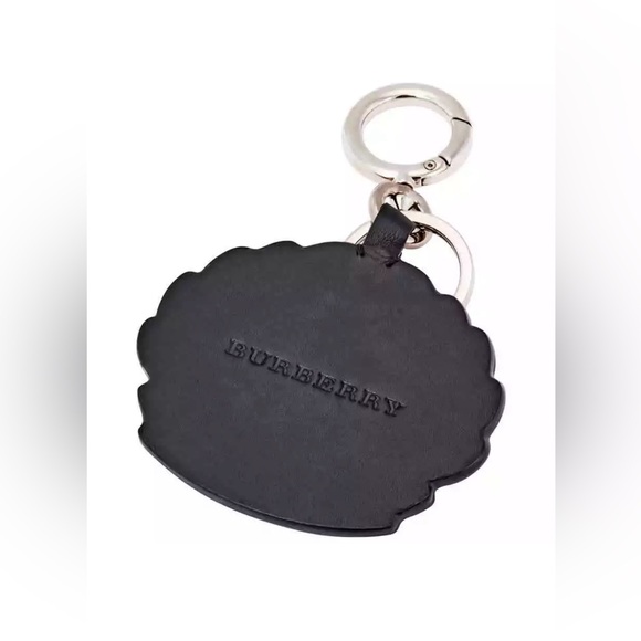❤️🔥 New Burberry Embroidered Archive Logo Leather Key / Bag Charm - Picture 3 of 3